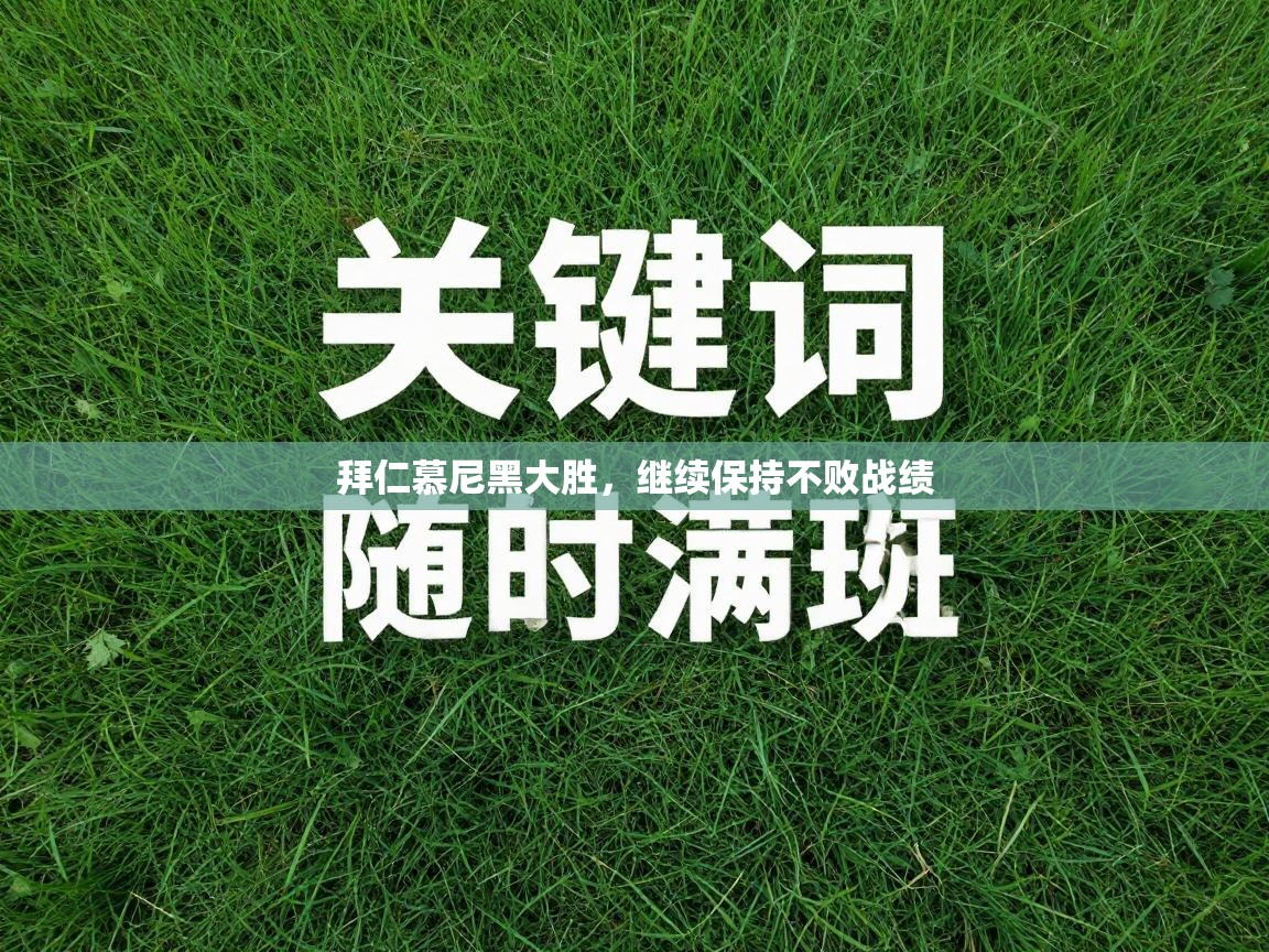 拜仁慕尼黑大胜，继续保持不败战绩  第2张